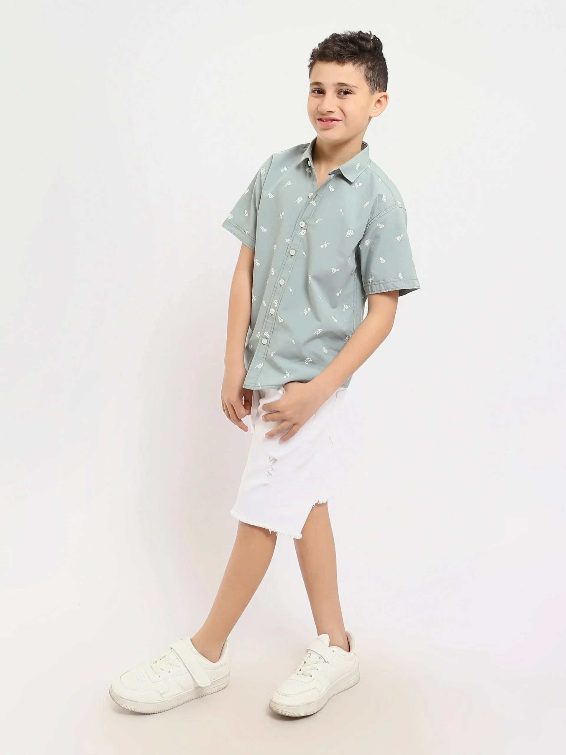 Chemise enfant ornée de motifs distinctifs – SSH25SAER31169TB1 – Image 5