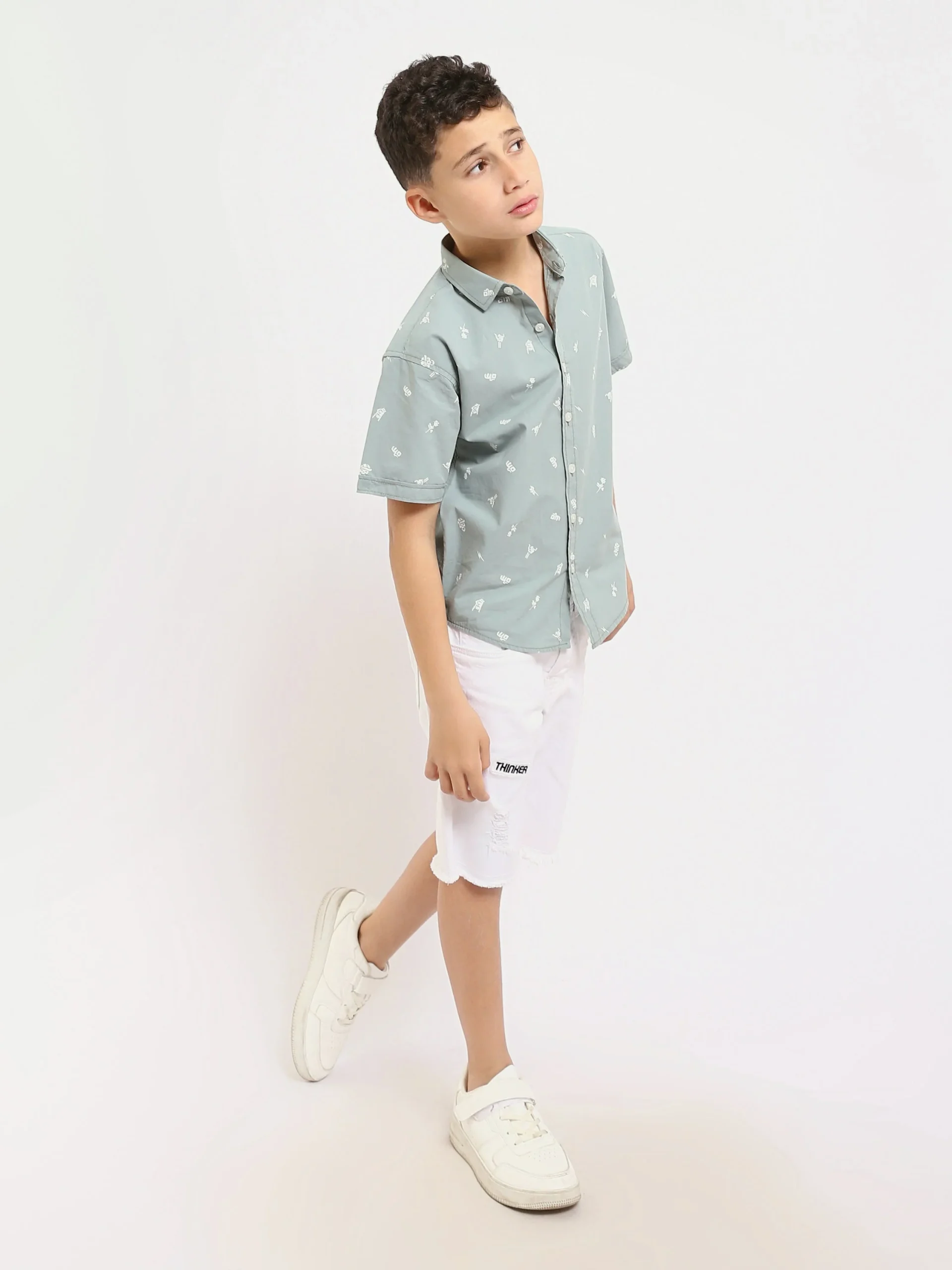 Chemise enfant ornée de motifs distinctifs – SSH25SAER31169TB1 – Image 6