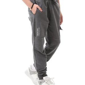 Pantalon de sport garçon coloris anthracite avec poches latérales – SWP23SEPL24576TB1