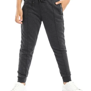 Pantalon de jogging garçon avec cordon et poches zippées – SWP23WCOT24571TB1