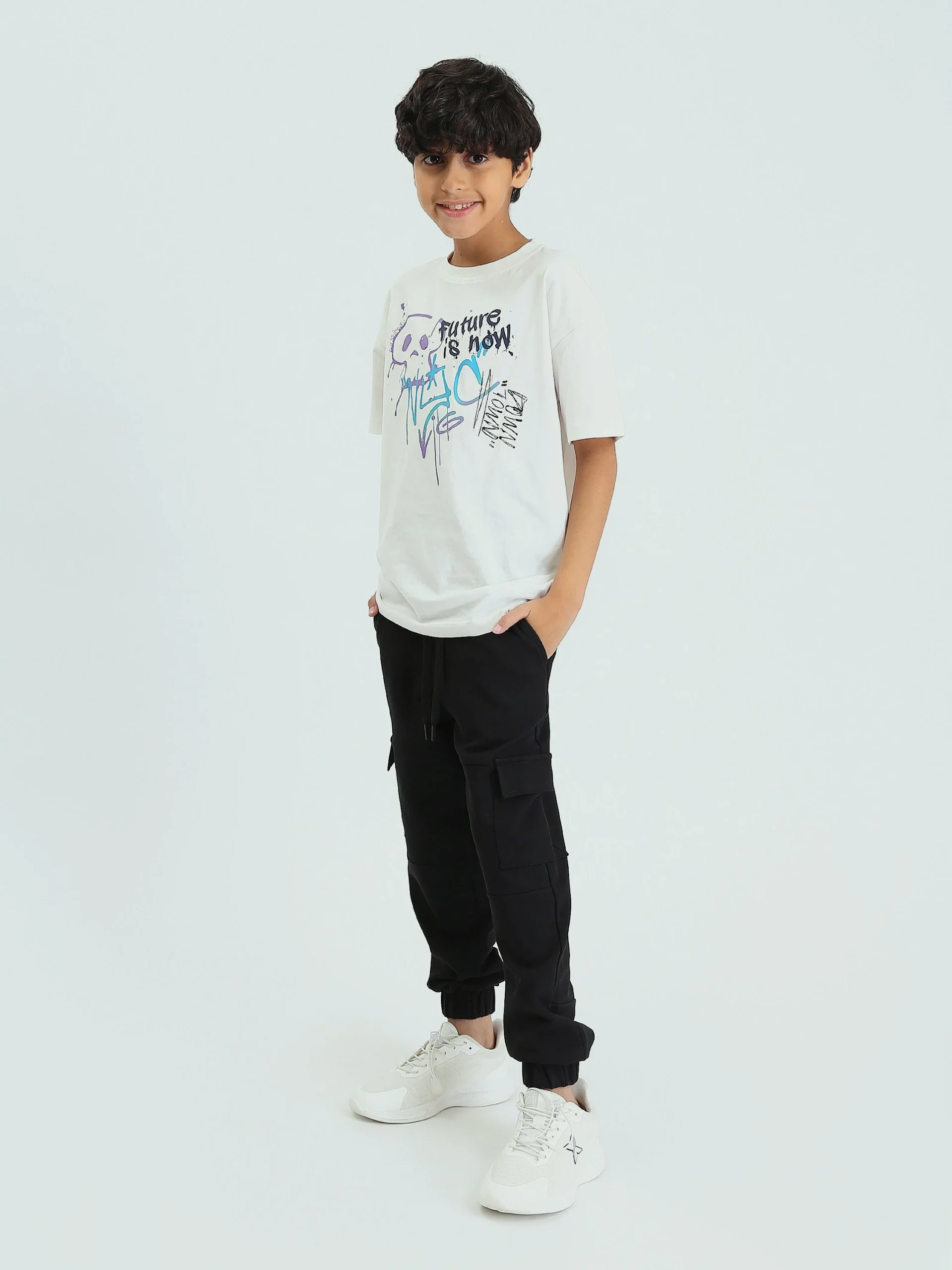 Pantalon Cargo Noir pour Garçon - Confortable et Pratique - SWP24GSPL24598TB1 – Image 5