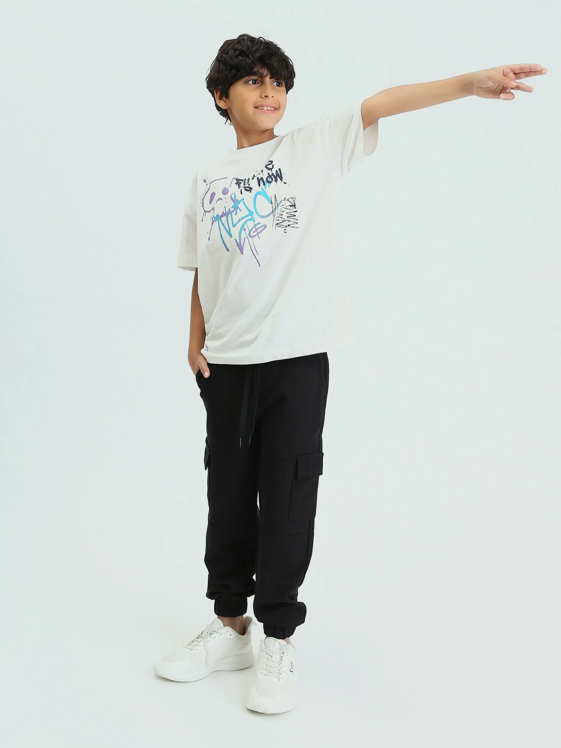 Pantalon Cargo Noir pour Garçon - Confortable et Pratique - SWP24GSPL24598TB1 – Image 6