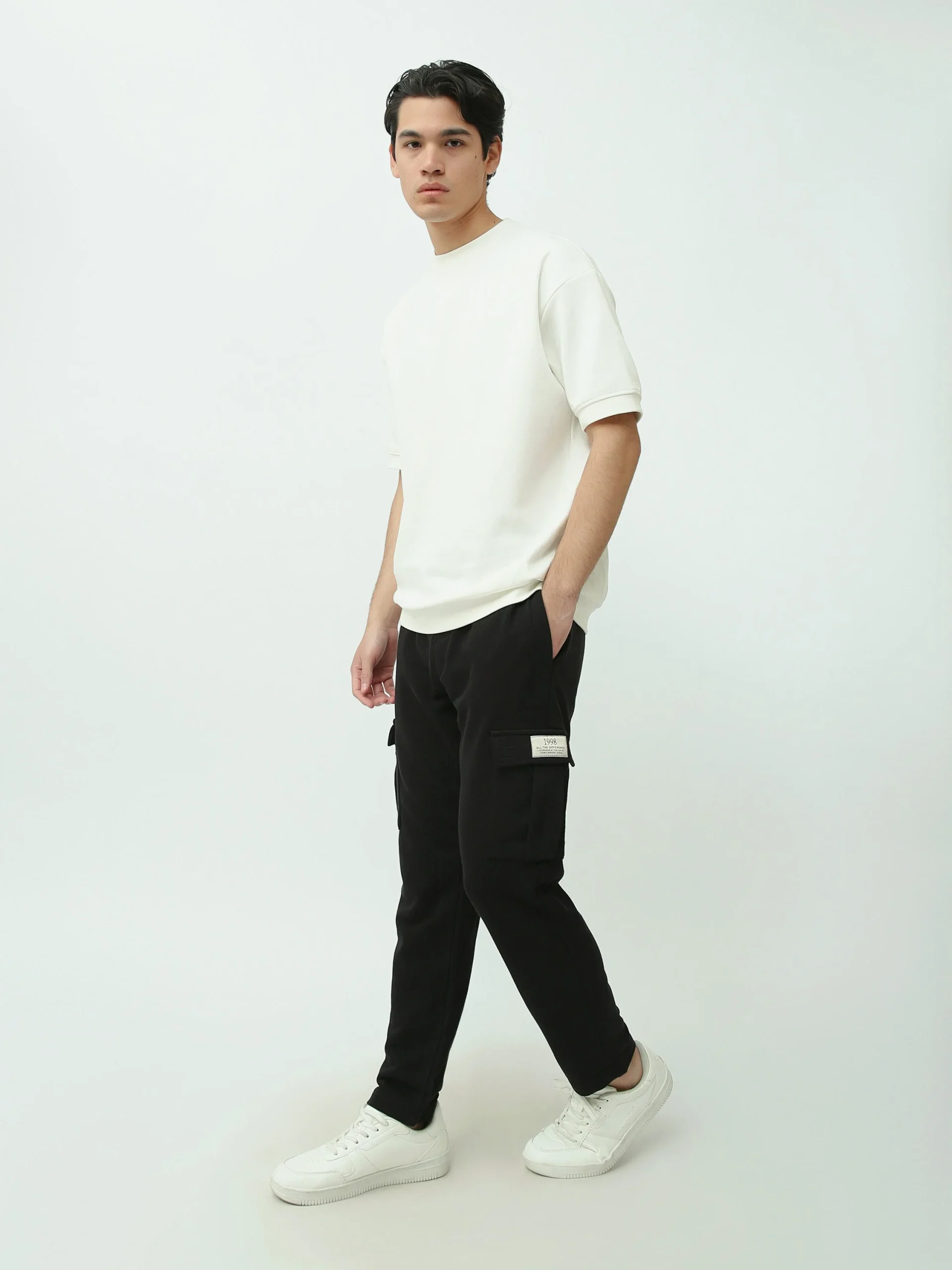 Pantalon de Sport Homme - Sweatpants Confortables avec Poches Cargo - SWP25GMBS24619TM1 – Image 5