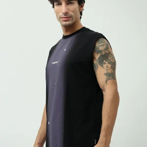 T-shirt Sans Manches Homme "Energy" Noir -TNK24SPRO20983TM1