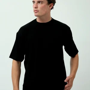 T-shirt Homme Oversized Fit – Noir – TSH24SBRO20083TM1