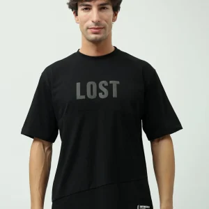 T-shirt homme design moderne avec imprimé "LOST" - TSH24SPRO20070TM1