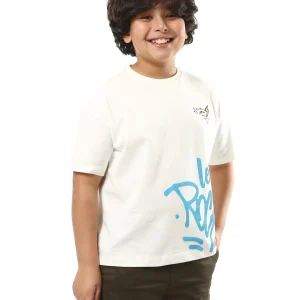 T-shirt pour garçon imprimé au design moderne et distinctif - TSH24SPRO32586TB1