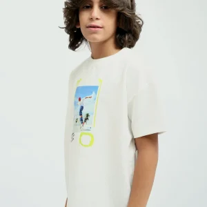 T-shirt Enfant avec Impression Colorée et Message Inspirant - Confortable et Moderne - TSH24SPRO32640TB1
