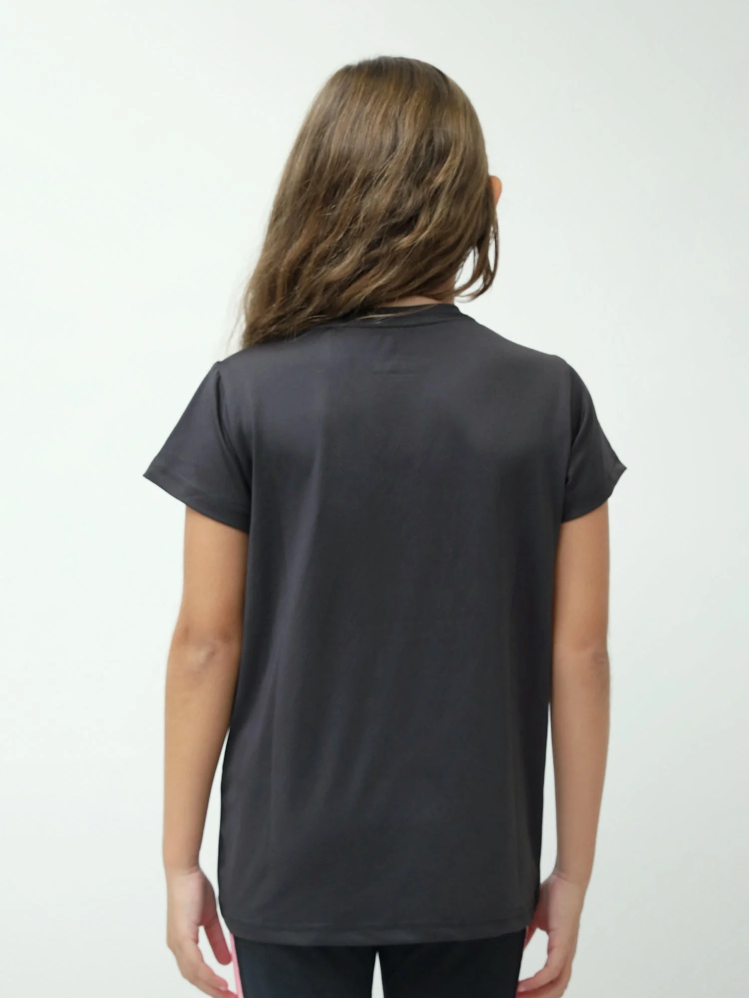 T-shirt fille à manches courtes, message Stay Positive – TSH24SPRR71089MG1 – Image 8