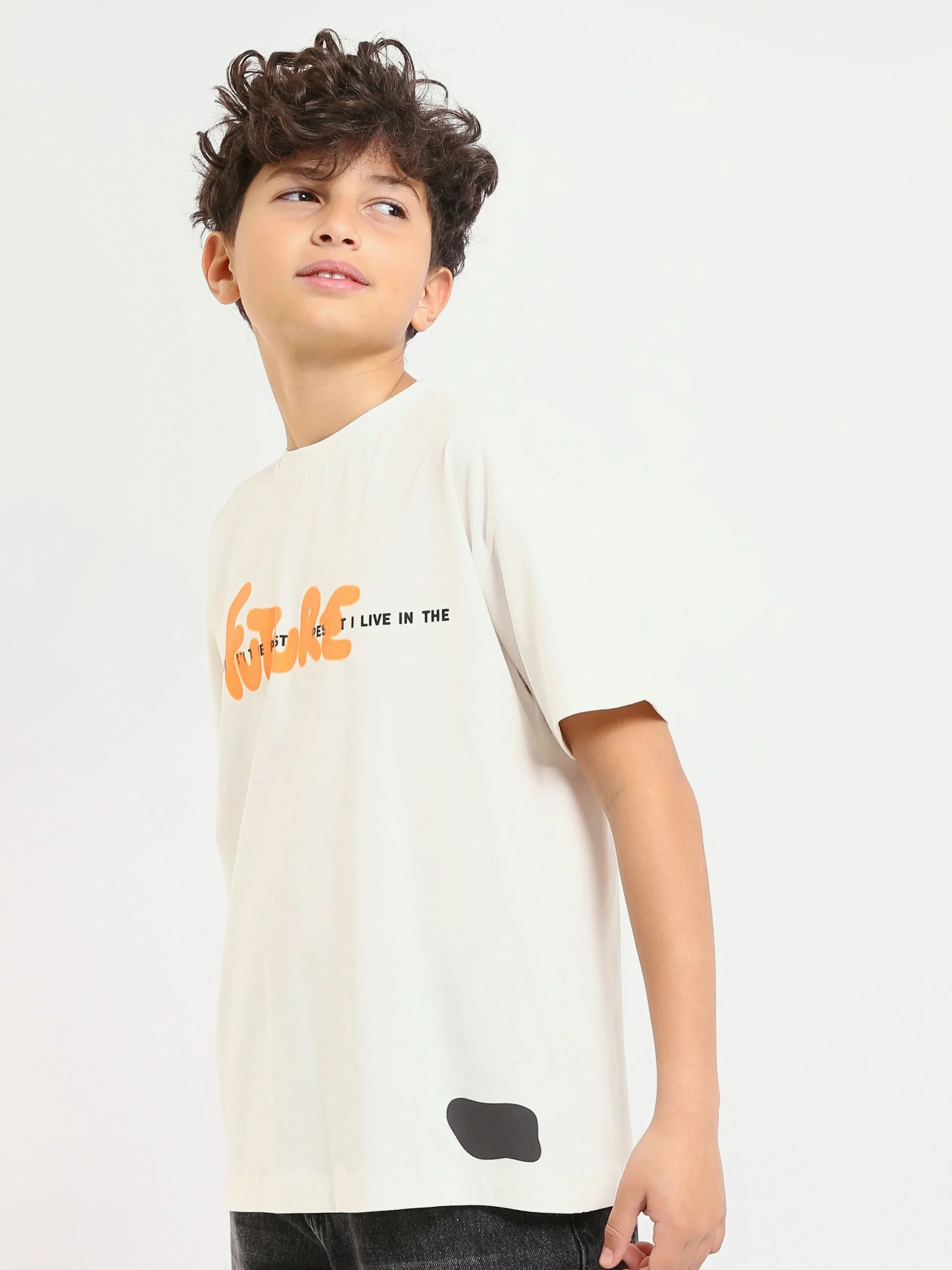 T-shirt Garçon – Imprimé ‘Future’ – Design Moderne et Confortable - TSH25SPRO20416TB1