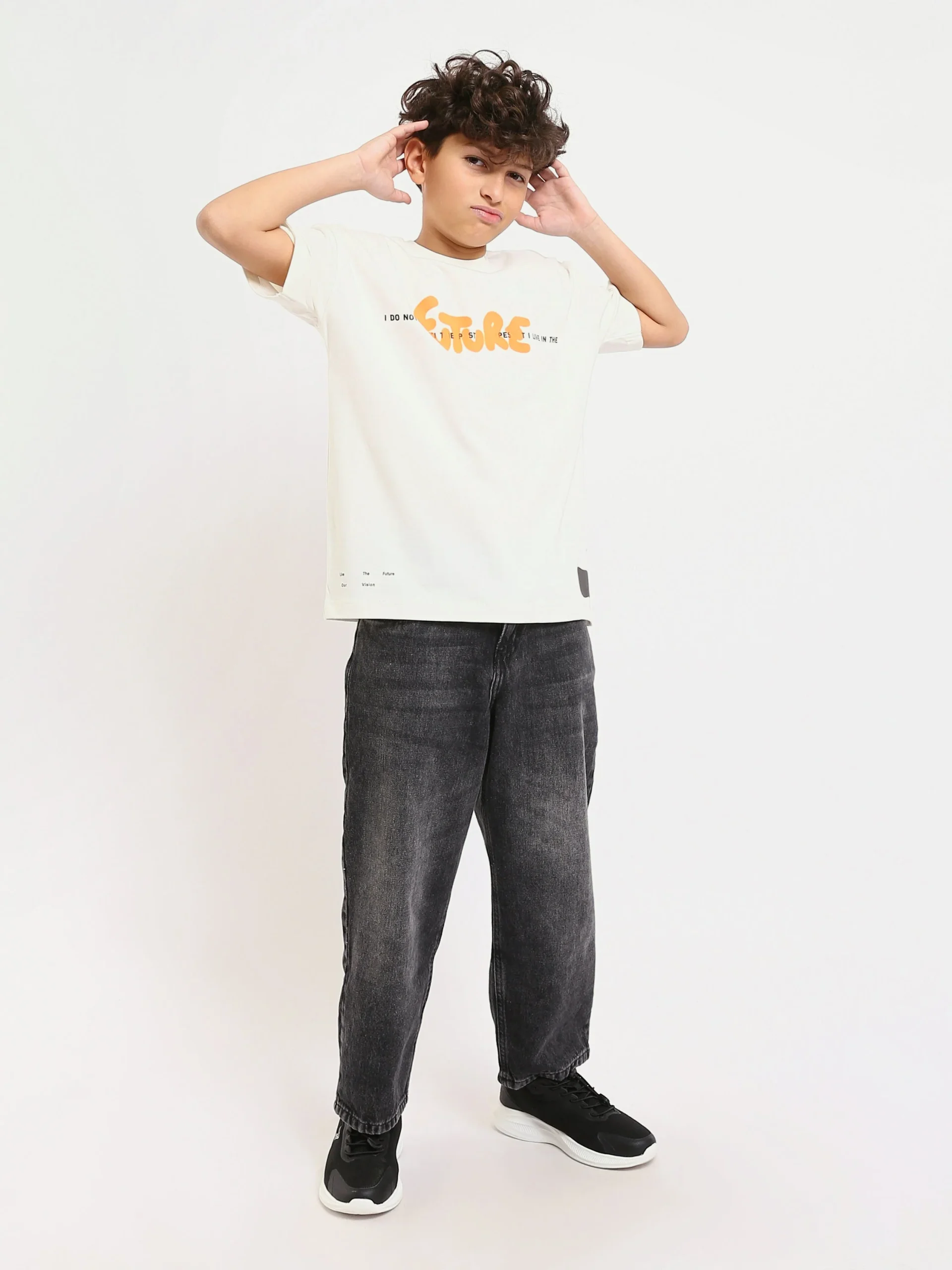 T-shirt Garçon – Imprimé ‘Future’ – Design Moderne et Confortable - TSH25SPRO20416TB1 – Image 3