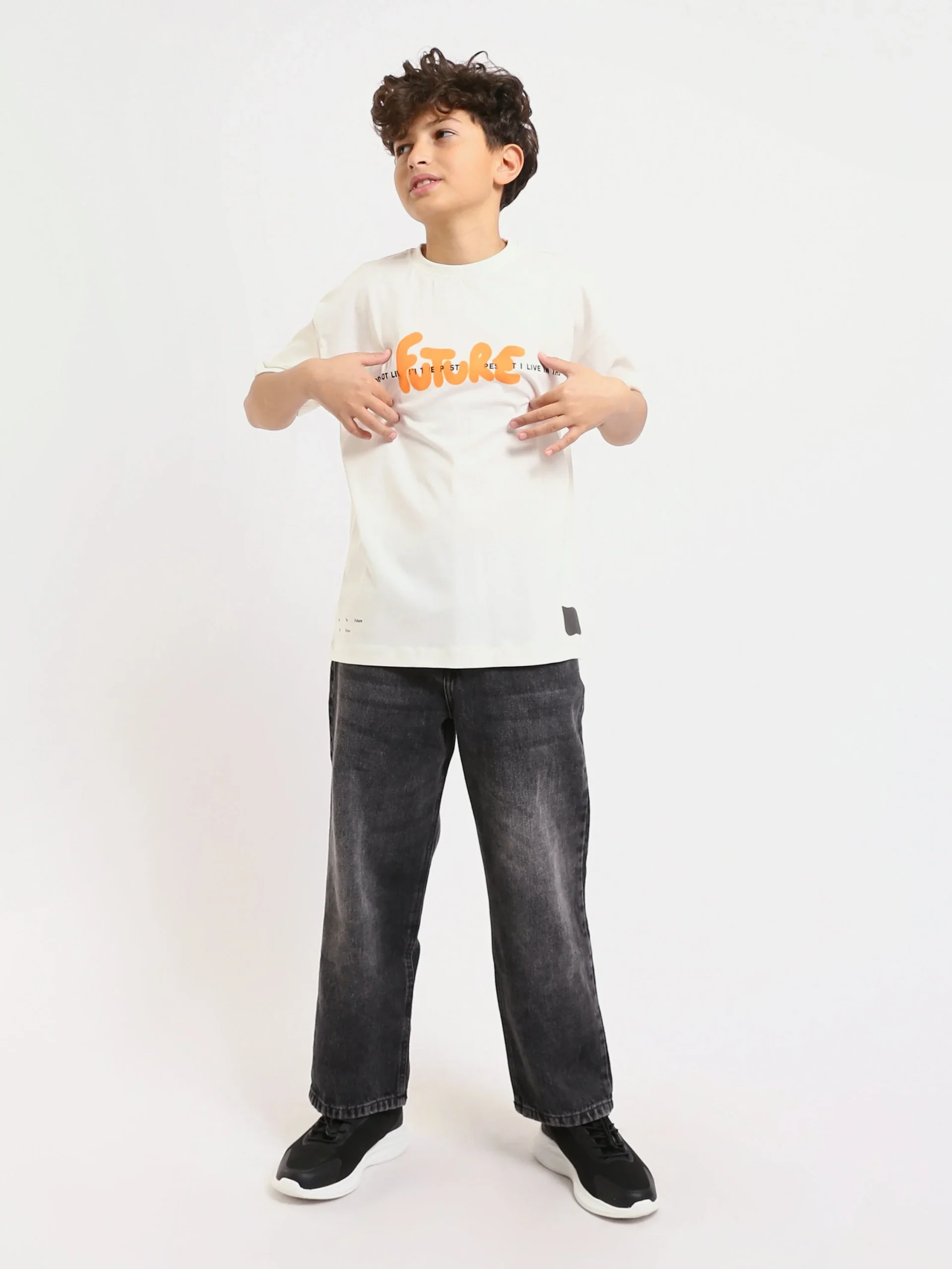 T-shirt Garçon – Imprimé ‘Future’ – Design Moderne et Confortable - TSH25SPRO20416TB1 – Image 4