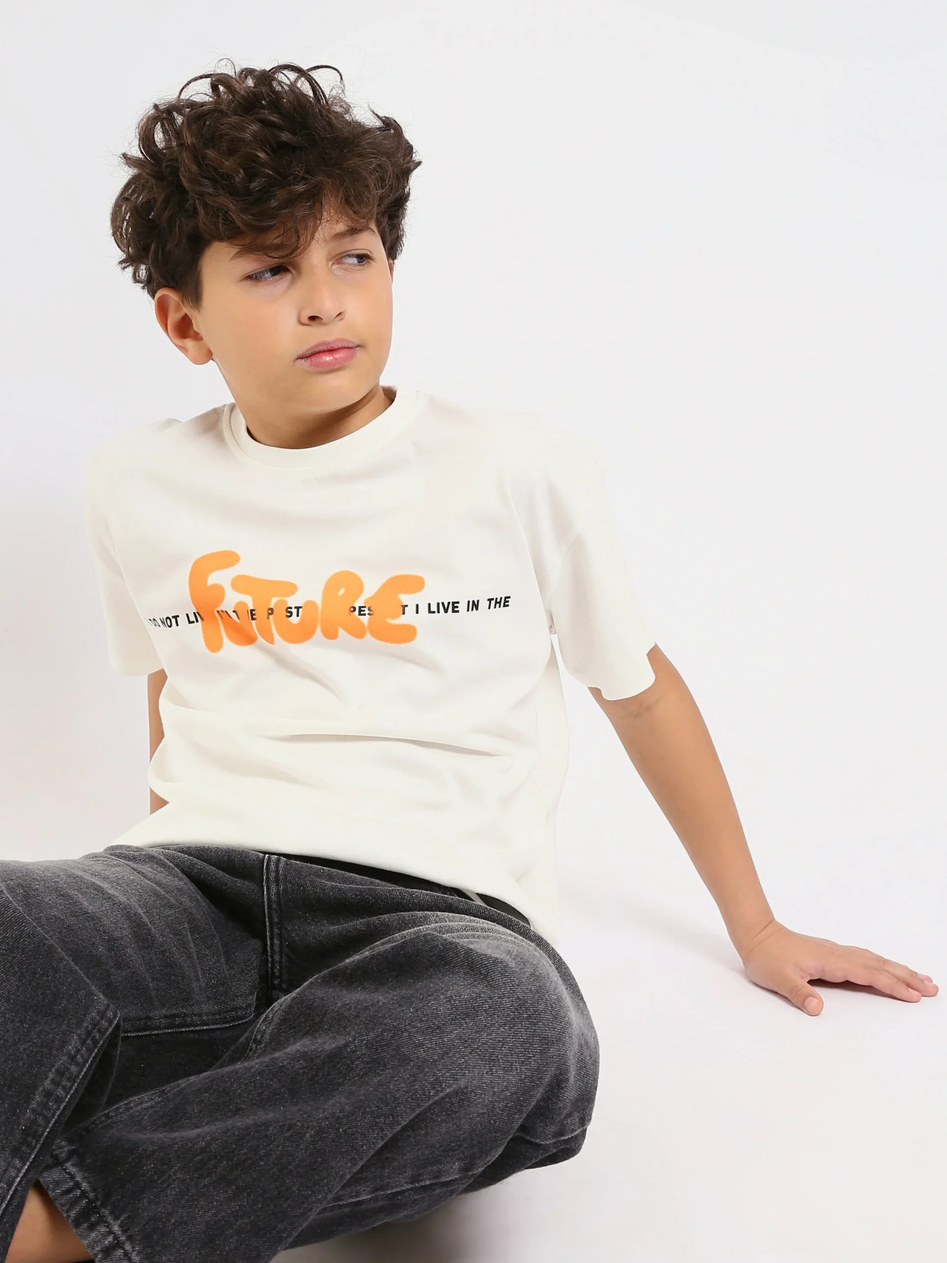 T-shirt Garçon – Imprimé ‘Future’ – Design Moderne et Confortable - TSH25SPRO20416TB1 – Image 5