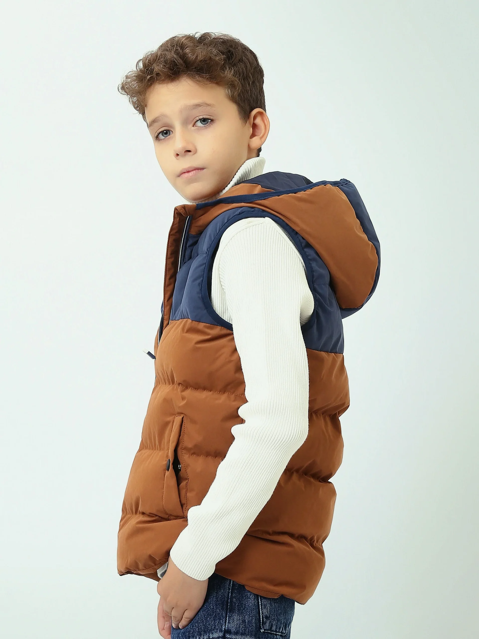 Veste pour enfants pour garçons, décontractée, imperméable, sans manches - VST26WWCP28543TB1 – Image 8