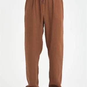 Pantalon homme baggy en mousseline coton léger