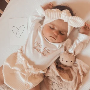Body blanc bébé Mots doux