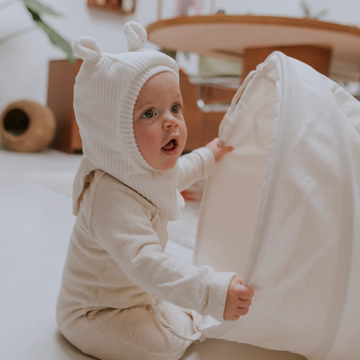 Rien que des bêtises – Cagoule écru – Image 4