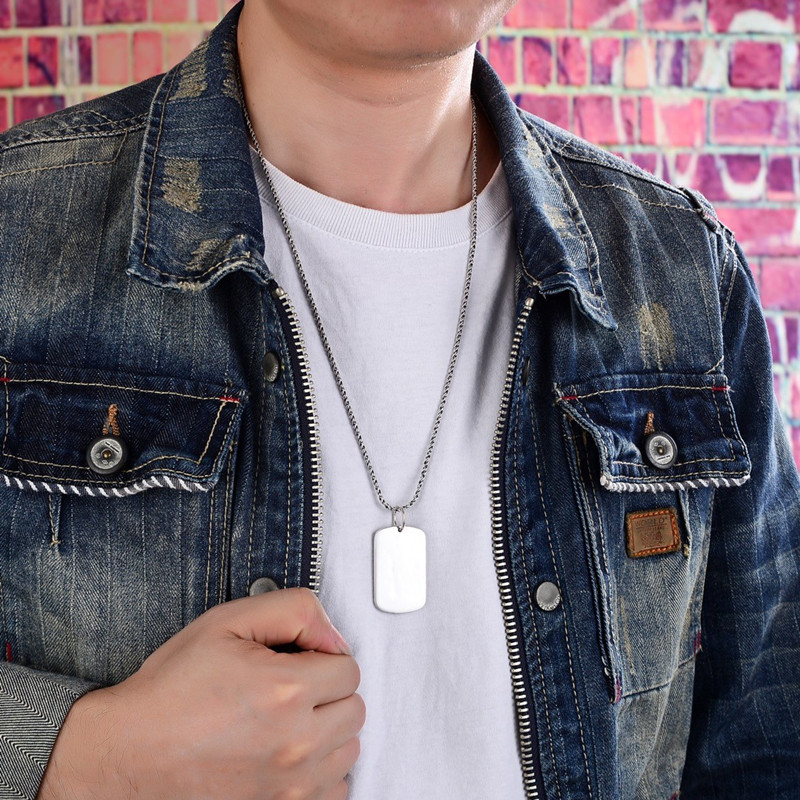 Chaîne militaire argent – Image 6