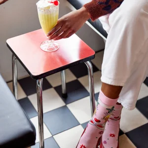 La chaussette rose tigrée