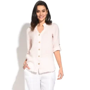 Chemisier boutonné à col tunisien – Femme