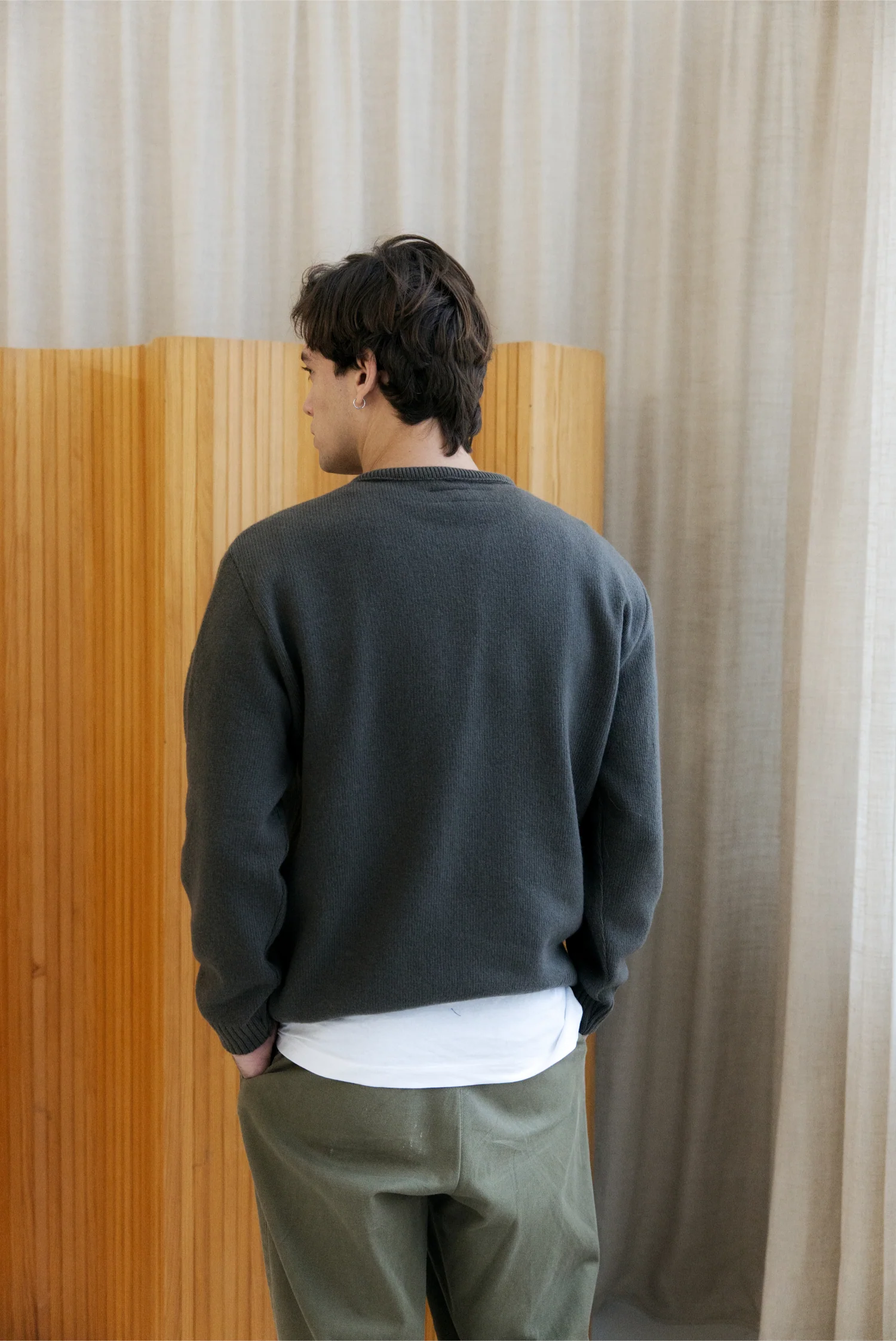 Col rond CHILI kaki – Image 5