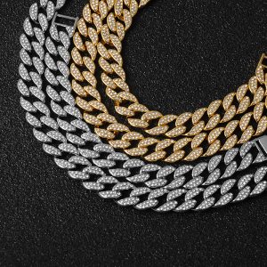 Collier diamant homme