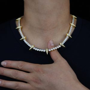 Collier diamant ras de cou