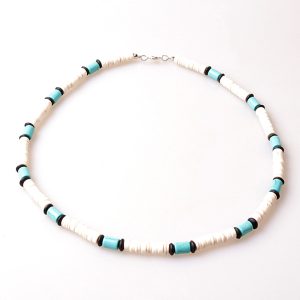 Collier en perle heishi