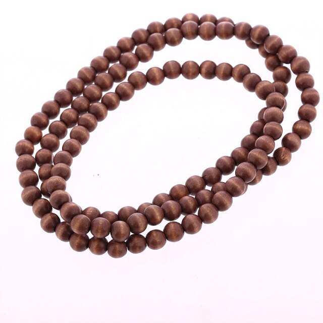 Collier perle bois homme – Image 6