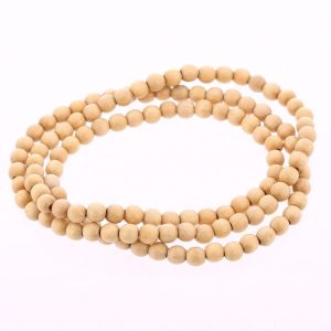 Collier perle bois homme