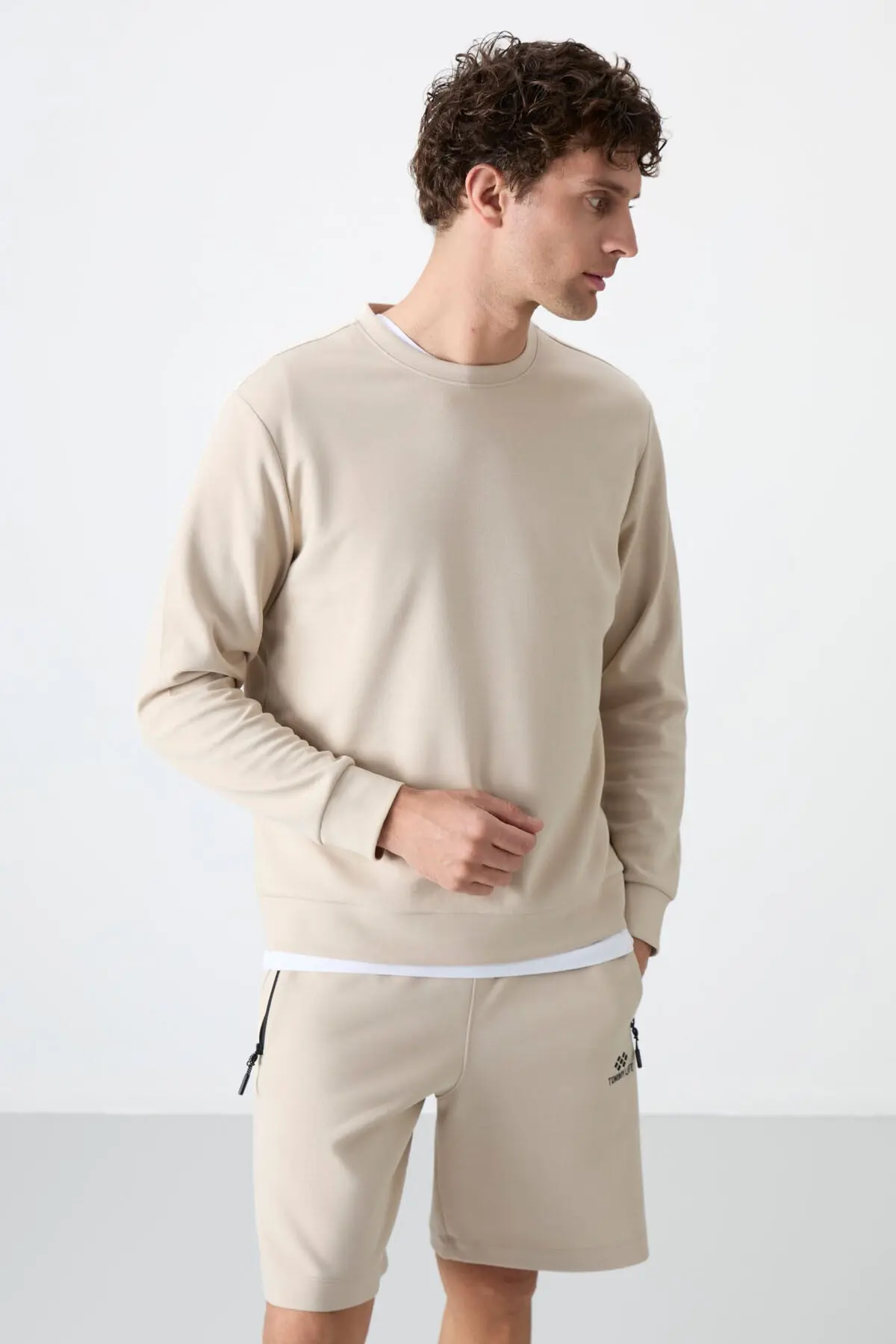 sweatshirt homme col rond confort basic- 88053
