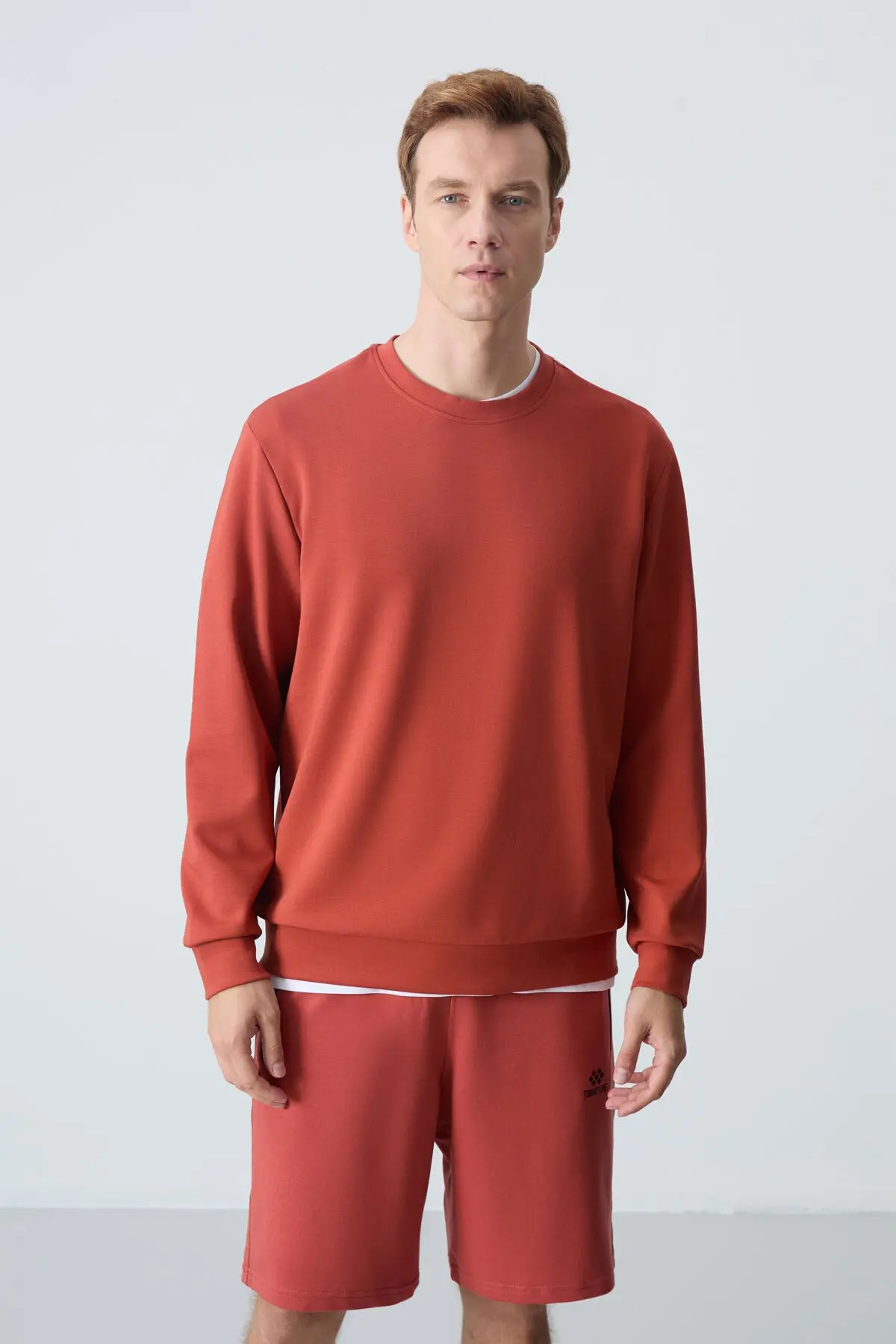 sweatshirt homme col rond confort basic- 88053 – Image 8
