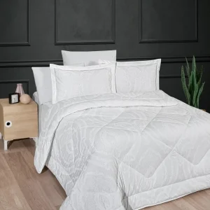 Ensemble de literie Pierre Cardin Double Gloria Blanc