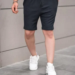 Short homme à motif gaufré confortable