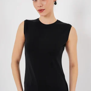 Body femme sans manches en viscose et lycra 4347