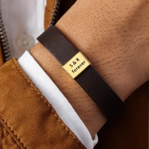 Bracelet personnalisé cuir