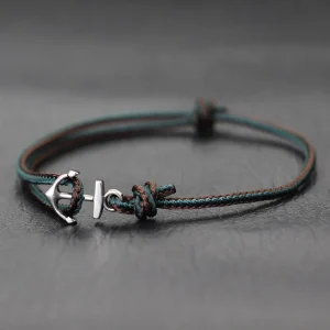 Bracelet ancre de marine homme