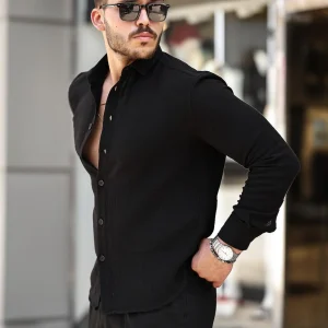 chemise homme mousseline coton respirante manches longues