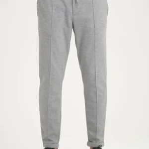 Pantalon homme en maille nervurée regular à double ourlet