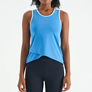 Débardeur sportif pour femme avec logo et bande décorative - 97255