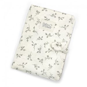 BABYSHOWER – Protege carnet de santé knot olive bloom