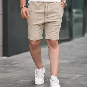 Short homme premium en maille à motif confortable