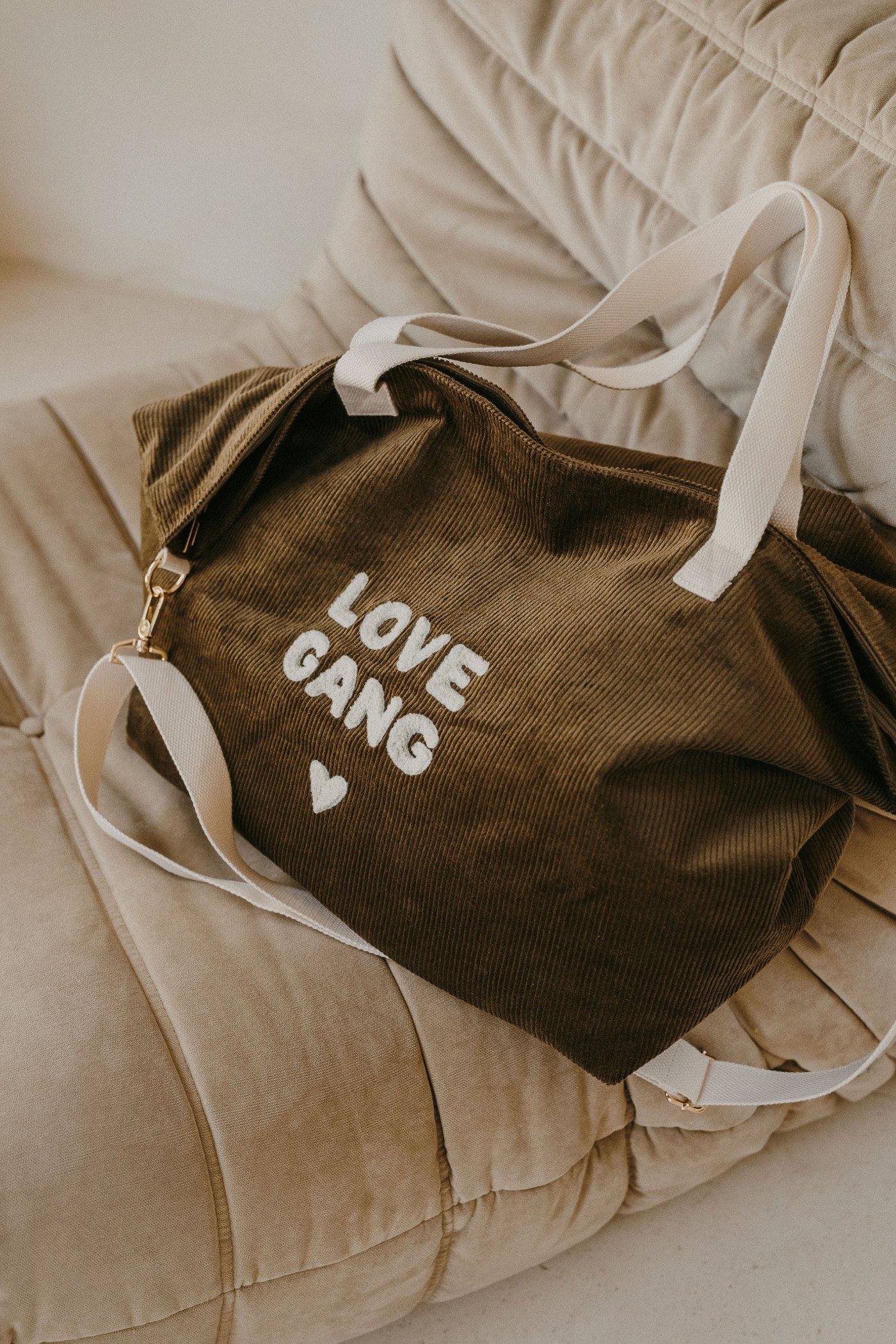 Zakuw – Sac XL velours « Love gang » – Image 4