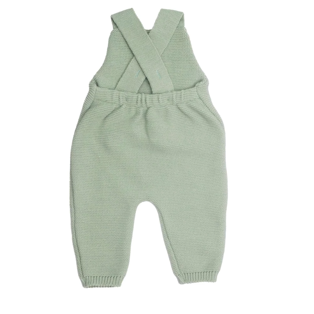 3kg7 – Salopette en maille vert sauge – Image 3