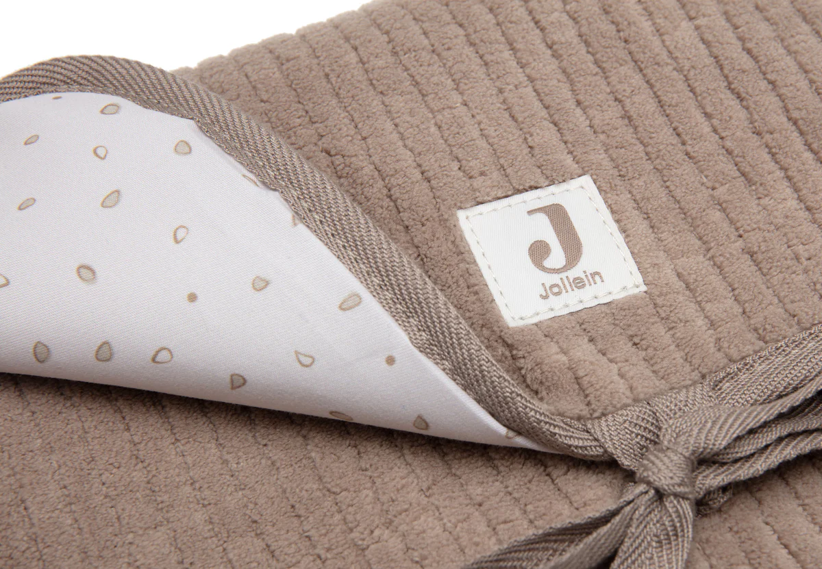 Jollein – Tapis à langer nomade cloudy rib – milky coffee – Image 3