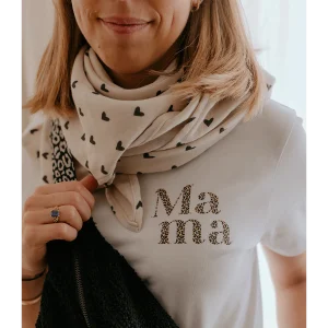 Tee-shirt Mama léopard Femme