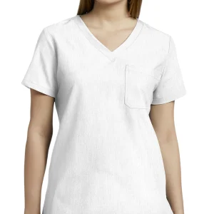 Haut pour femme avec col en V Poche Poitrine White Cross V-Tess #794